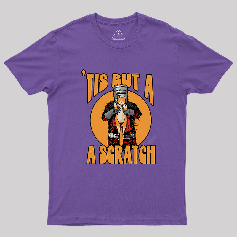 Tis But A Scratch The Black Knight Vs Cat Knight & Kitt Geek T-Shirt