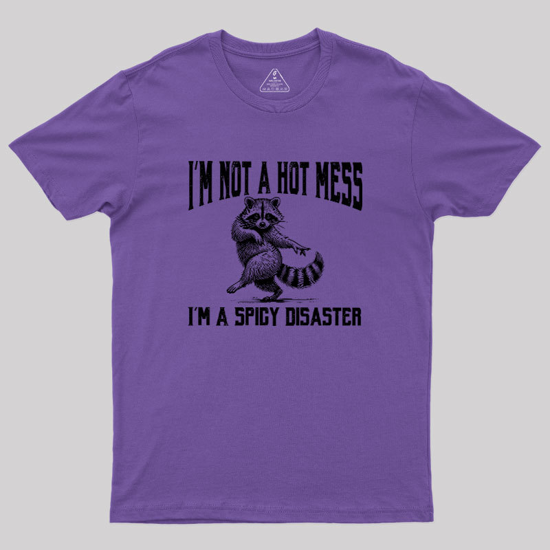 I'm Not A Hot Mess I'm A Spicy Disaster Geek T-Shirt