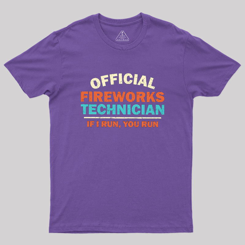 Official Fireworks Technician Geek T-Shirt