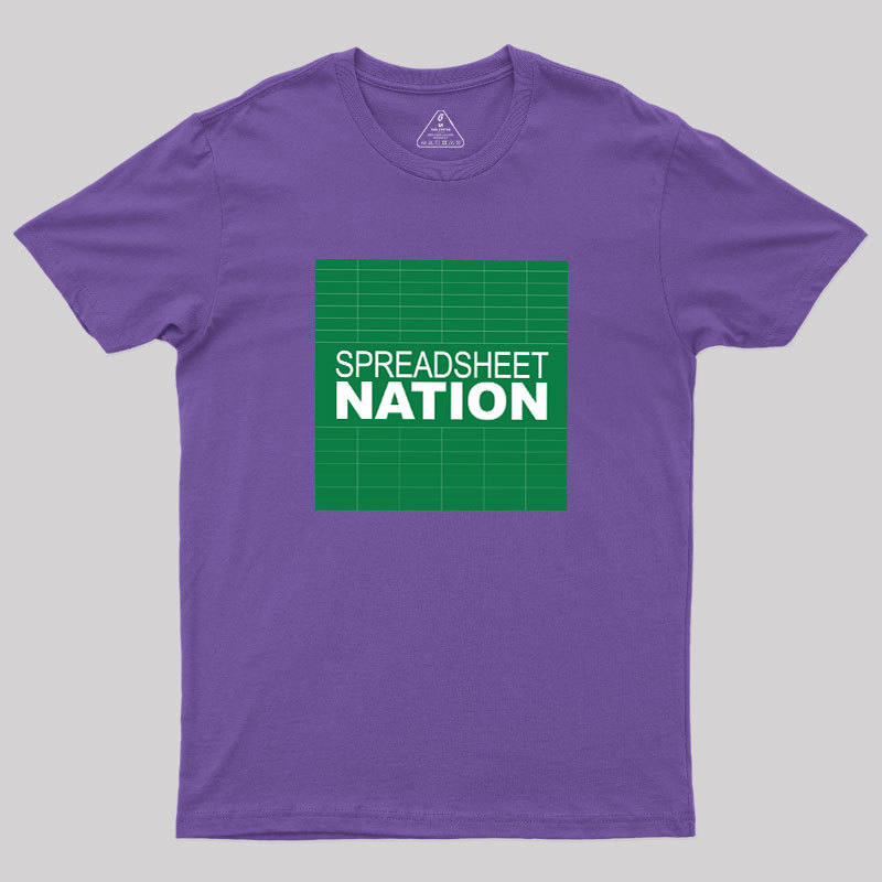Spreadsheet Nation Geek T-Shirt
