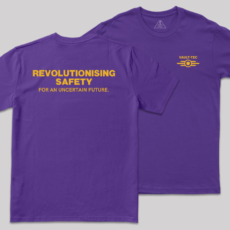 Vault Tec Front and Back Printed Geek T-Shirt