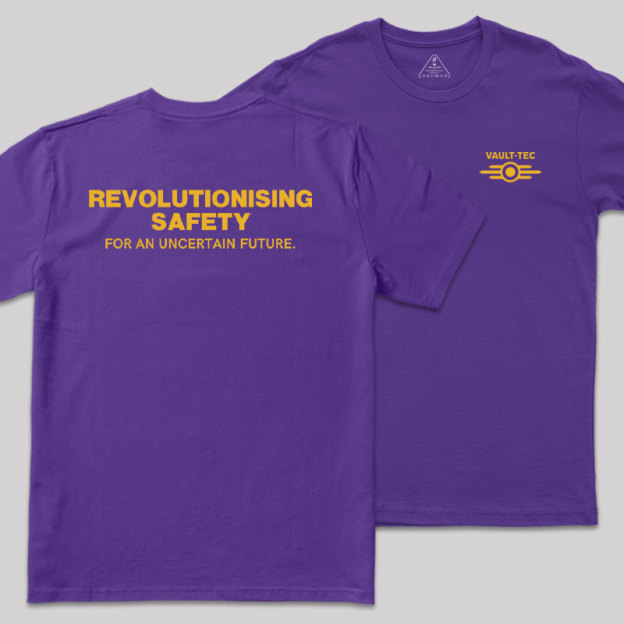 Vault Tec Front and Back Printed Geek T-Shirt