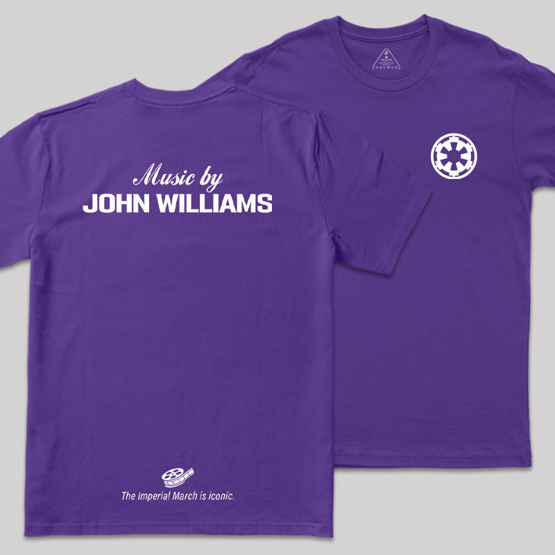 Music By John Williams Front and Back Printed Geek T-Shirt