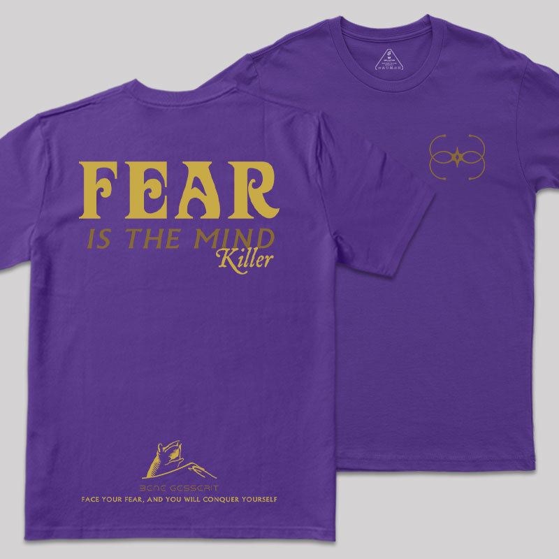 Fear Front and Back Printed Geek T-Shirt