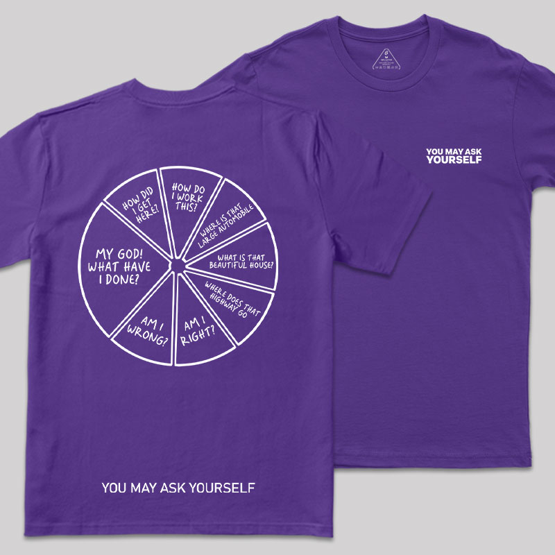You May Ask Yourself Front and Back Printing Geek T-Shirt