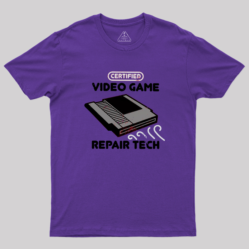 Certified Video Game Repair Tech Geek T-Shirt