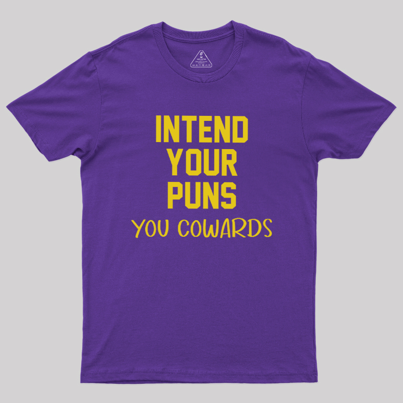 Intend your puns yellow Geek T-Shirt
