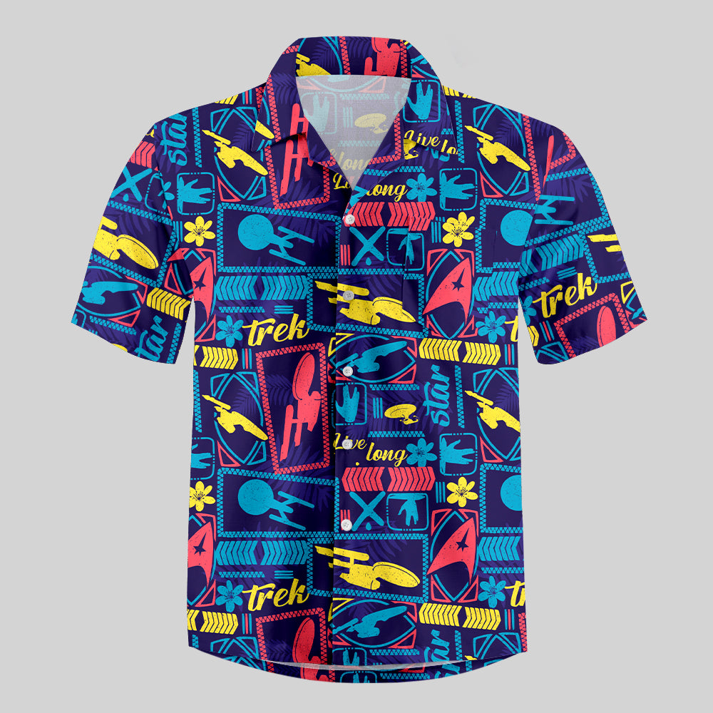 Scifi Space Cool Universe Button Up Pocket Shirt