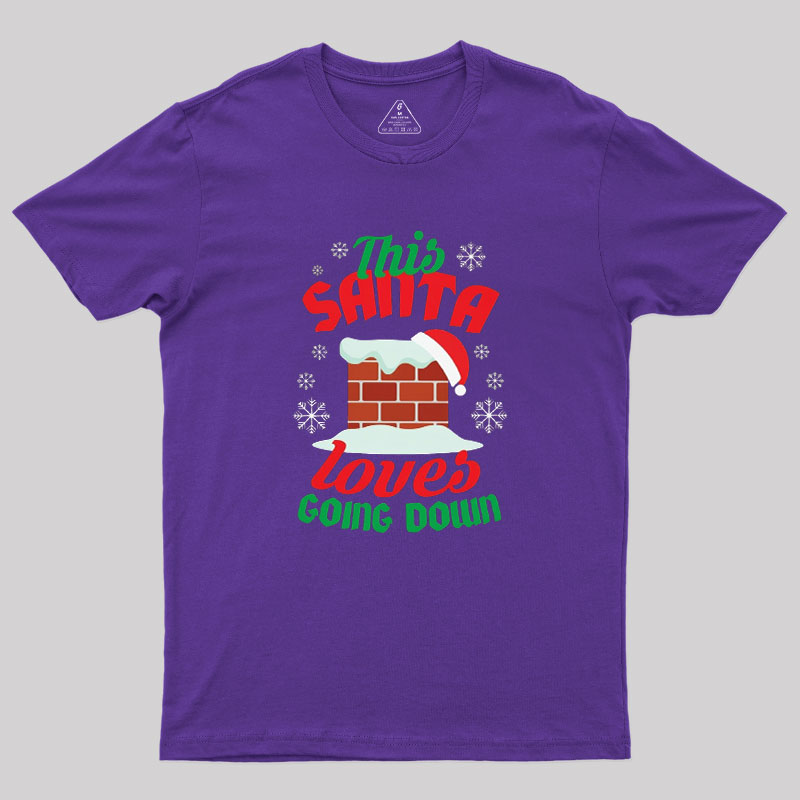 This Santa Loves Going Down Geek T-Shirt