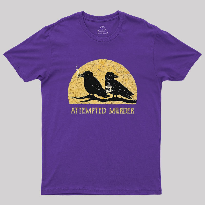 Attempted Murder Vintage Geek T-Shirt