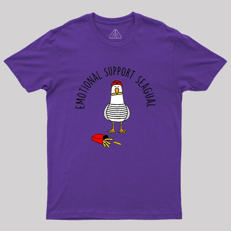 EMOTIONAL SUPPORT SEAGULL Geek T-Shirt