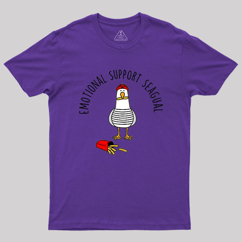 EMOTIONAL SUPPORT SEAGULL Geek T-Shirt