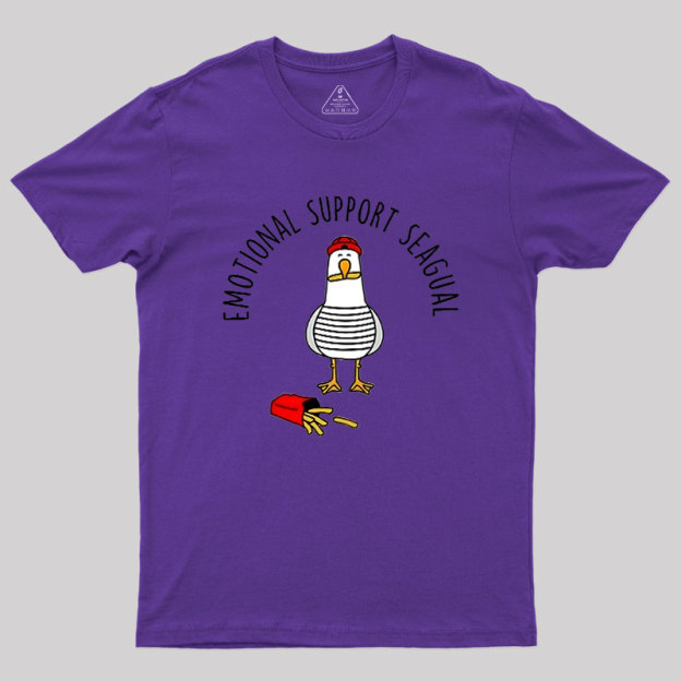 EMOTIONAL SUPPORT SEAGULL Geek T-Shirt