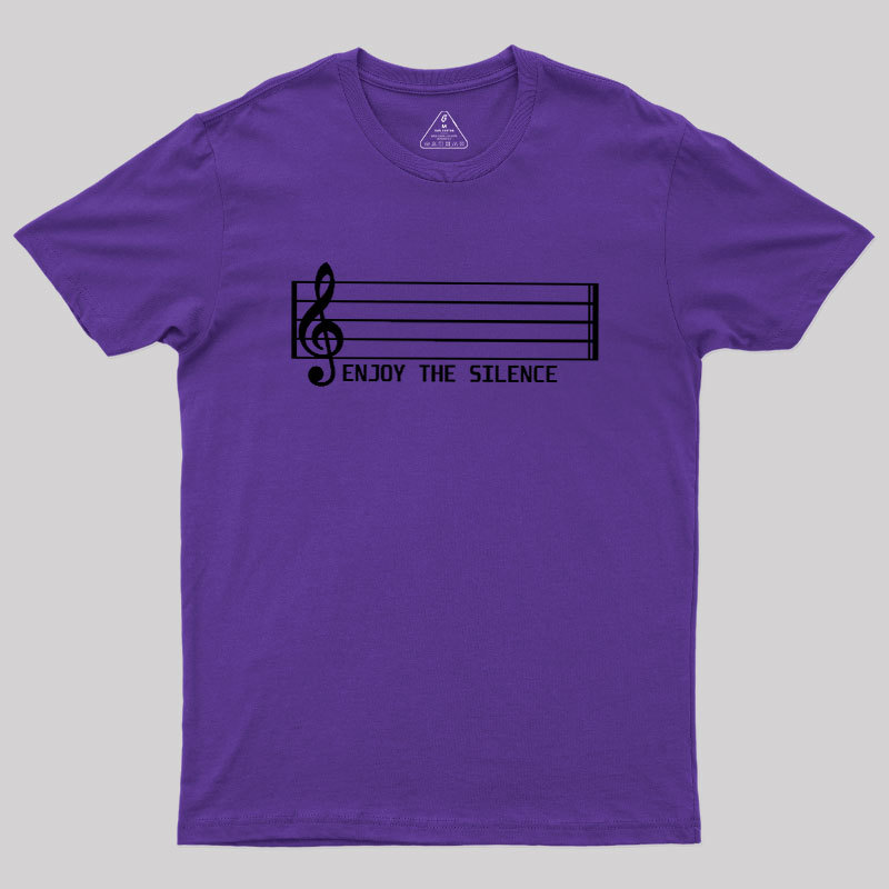 Enjoy The Silence Music Note Geek T-Shirt