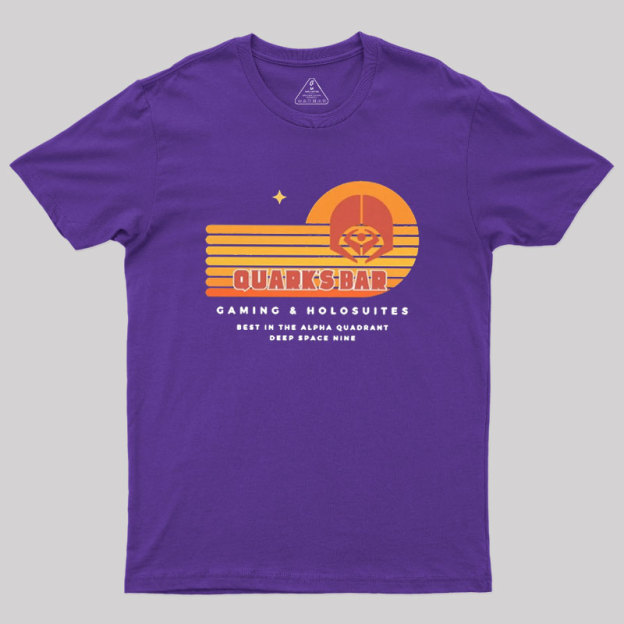 Quark's Bar Deep Space Nine Parody Geek T-Shirt