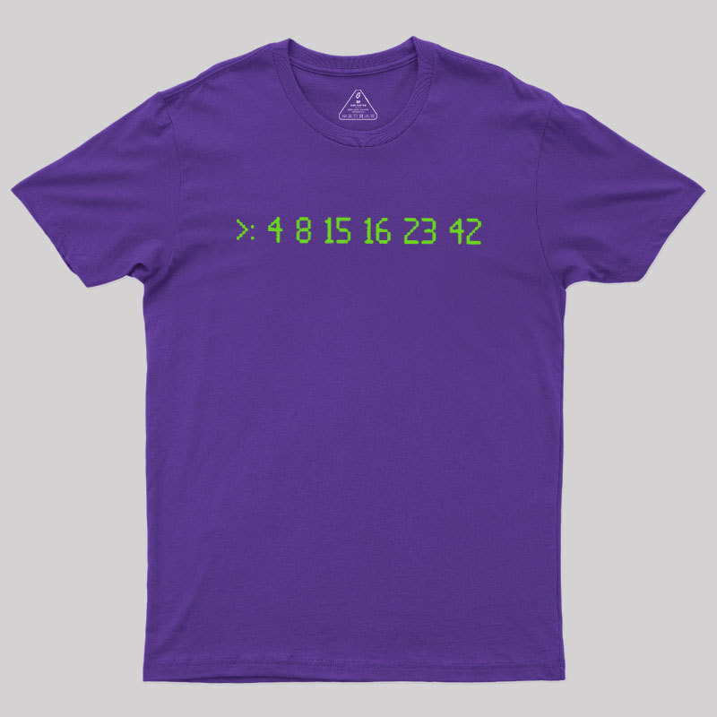 Geeksoutfit Lost Numbers Sci-fi Geek T-Shirt for Sale