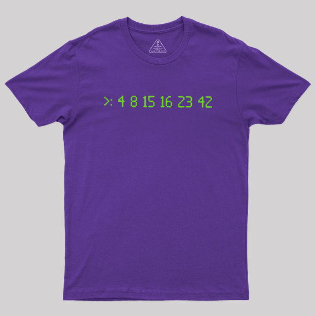 Lost Numbers Sci-fi Geek T-Shirt