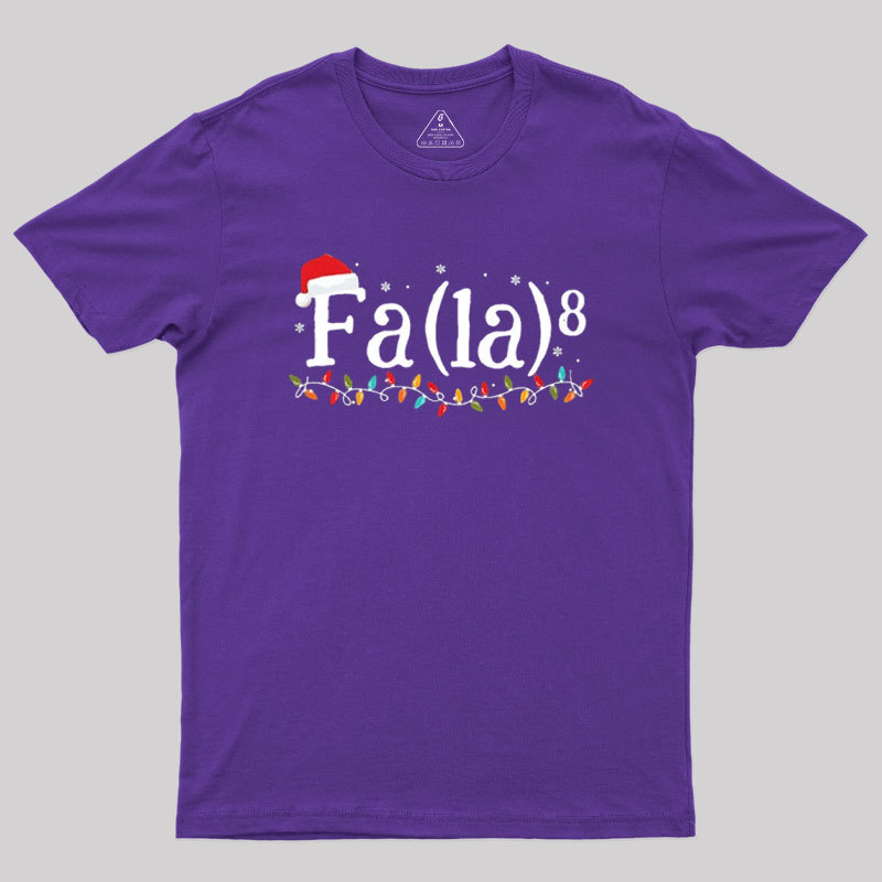 Math Nerd Christmas Fa la la la Geek T-Shirt