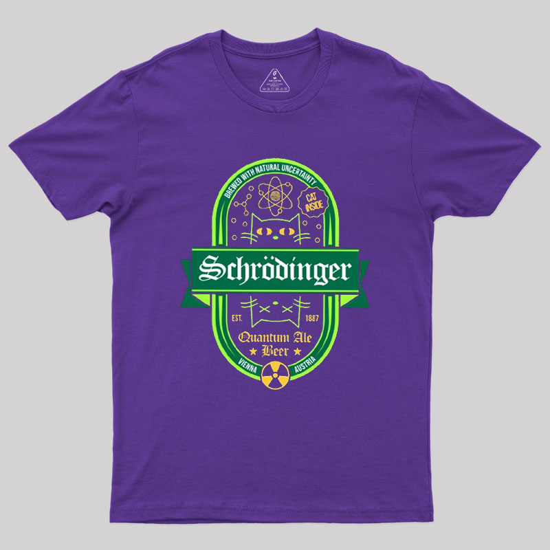 Schrodinger Quantum Ale Beer Geek T-Shirt