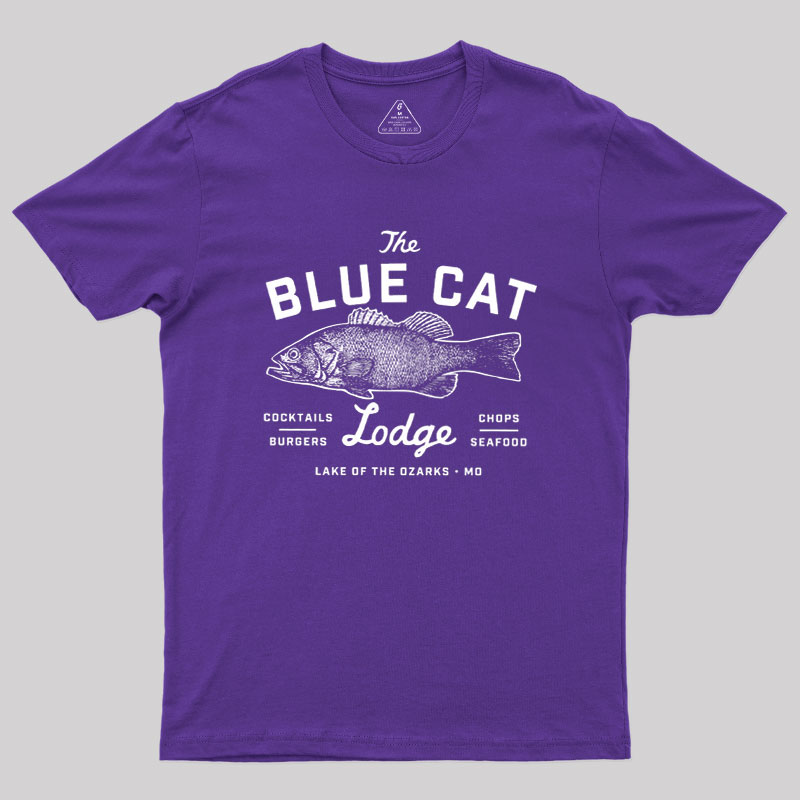 Ozark Blue Cat Lodge Missouri Geek T-Shirt