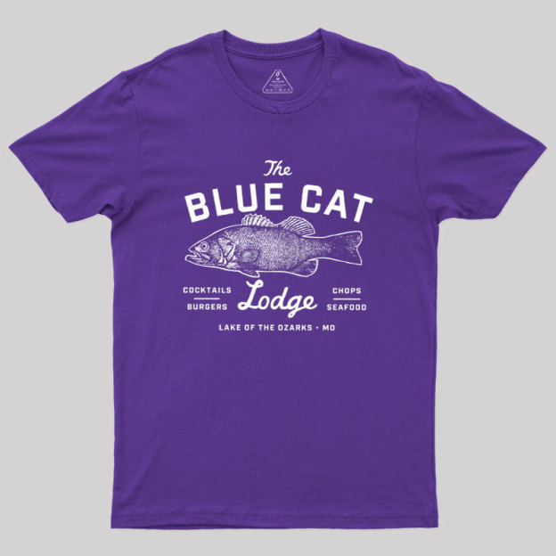 Ozark Blue Cat Lodge Missouri Geek T-Shirt
