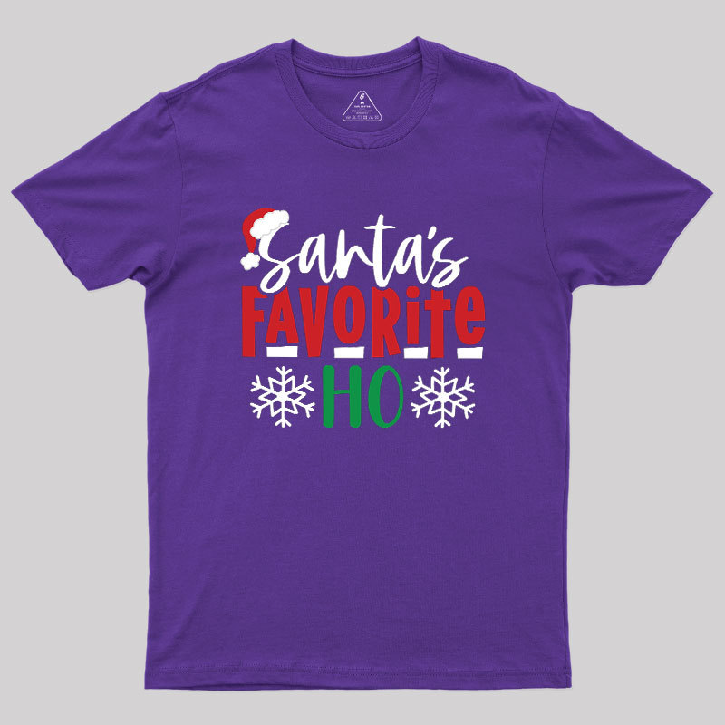 Santas Favourite Ho Funny Geek T-Shirt