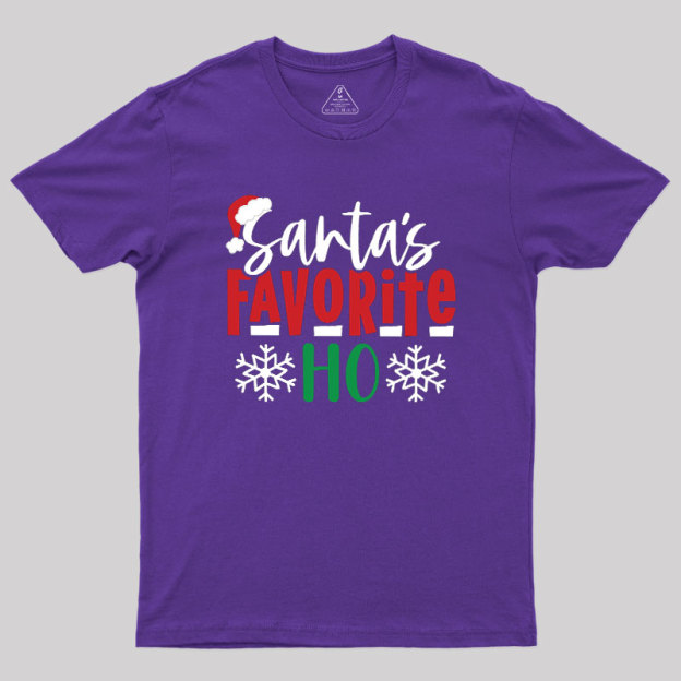 Santas Favourite Ho Funny Geek T-Shirt
