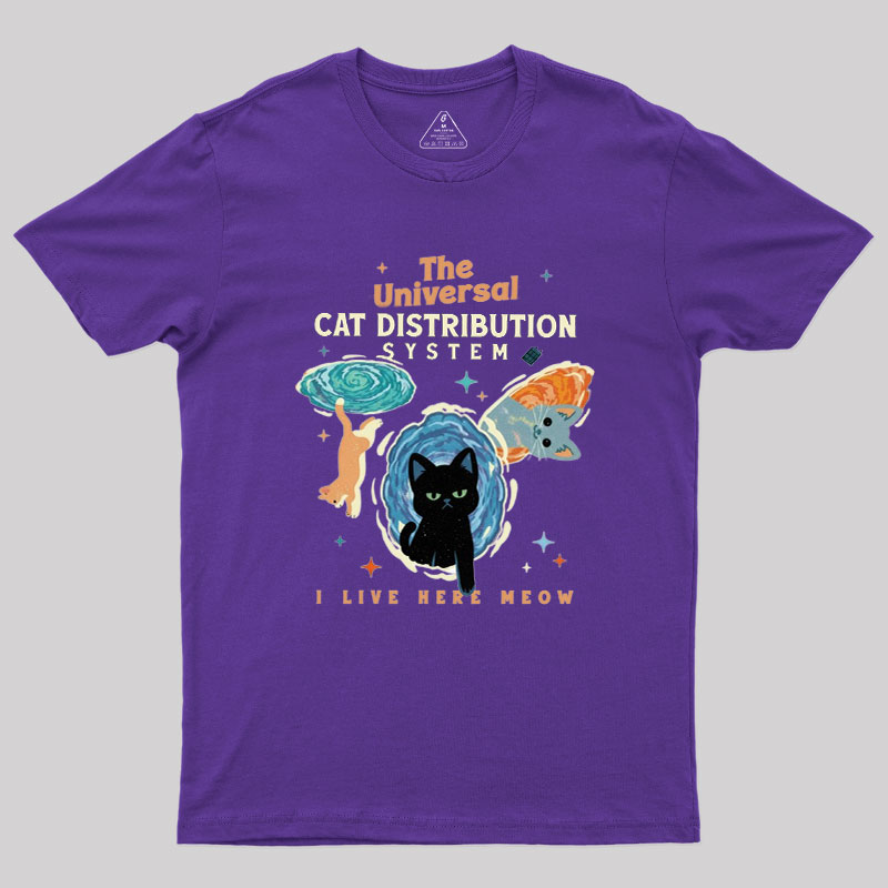 The Universal Cat Distribution System Geek T-Shirt
