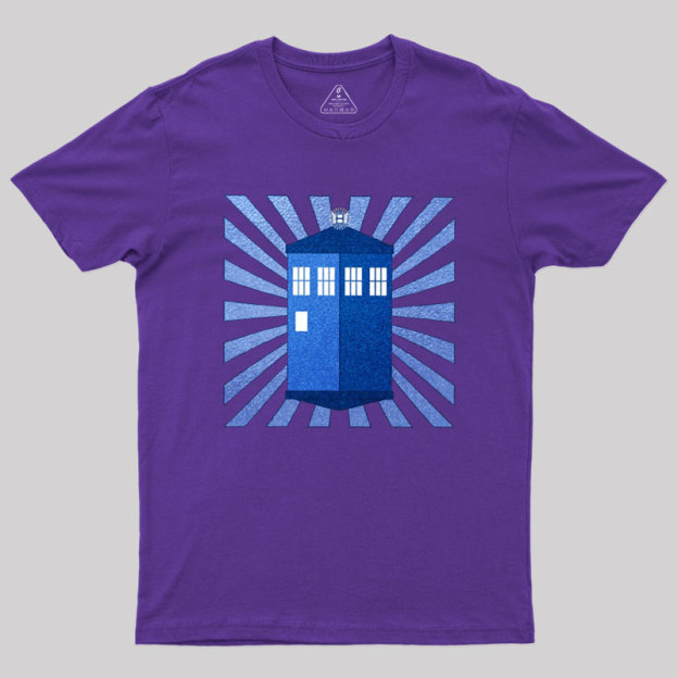 TARDIS Stained Glass Geek T-Shirt