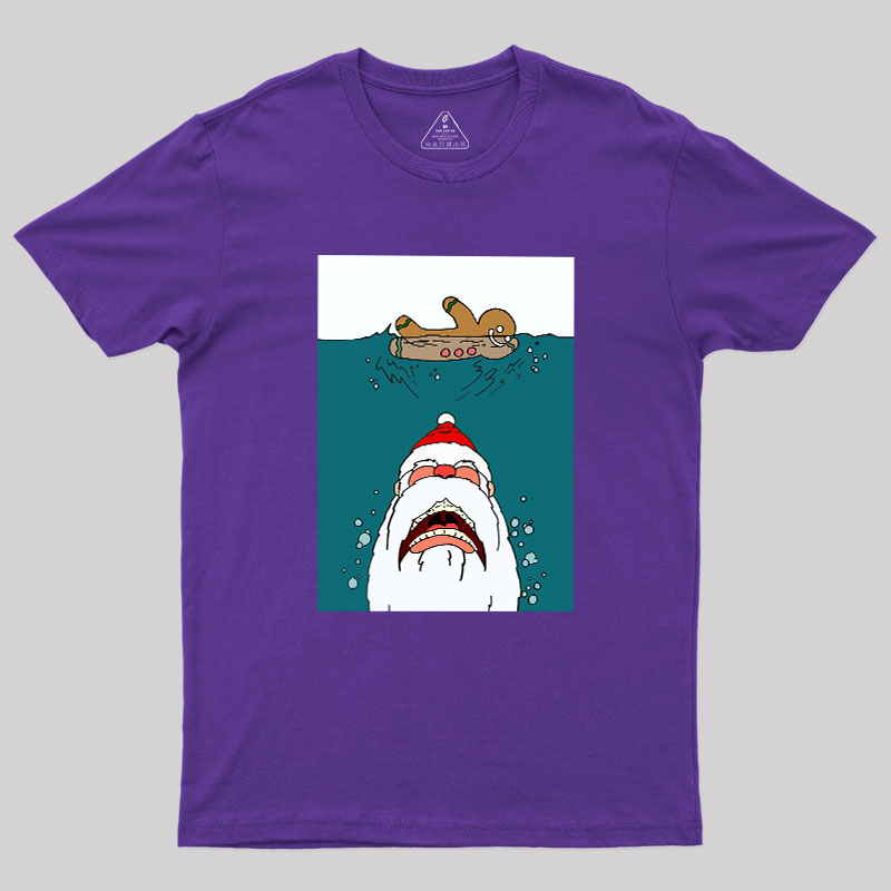 Santa Shark Geek T-Shirt
