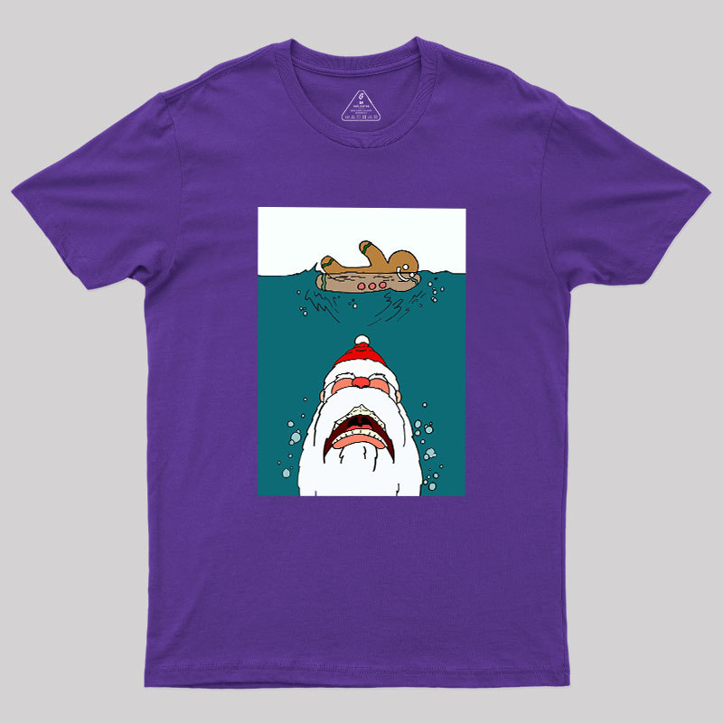 Santa Shark Geek T-Shirt