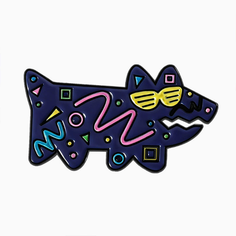 Geometric Doodle Animals Pins