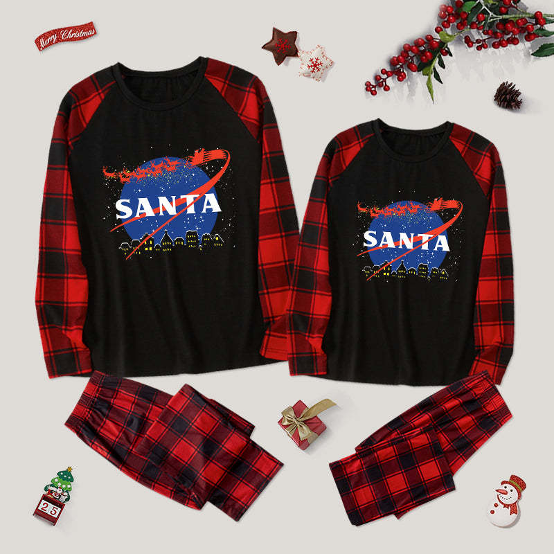 Santa Space Couple Pajama Set