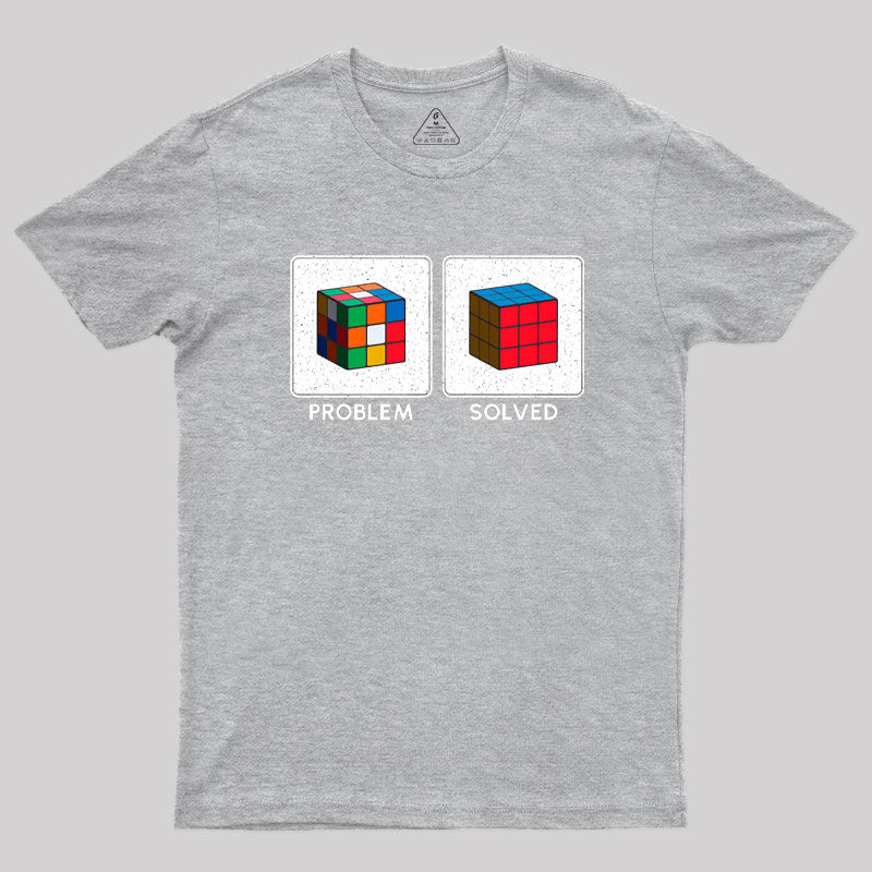 Vintage Colorful Cube Problem Solver T-Shirt