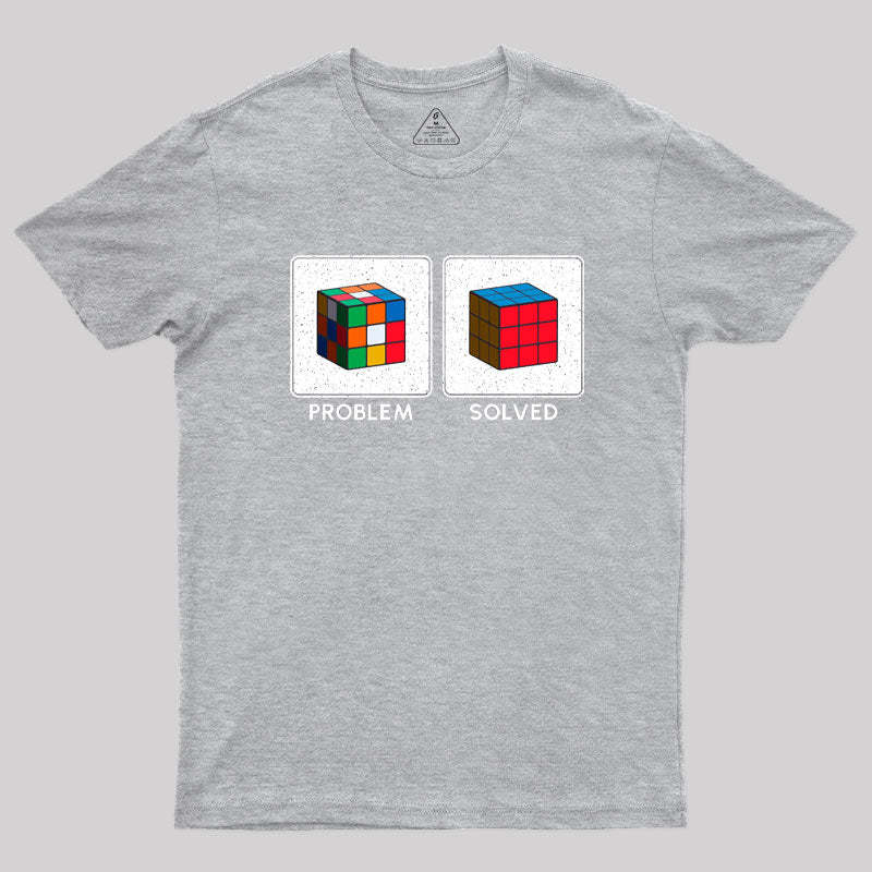 Vintage Colorful Cube Problem Solver T-Shirt