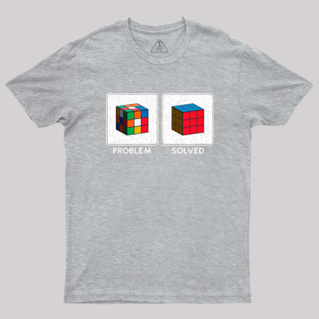 Vintage Colorful Cube Problem Solver T-Shirt