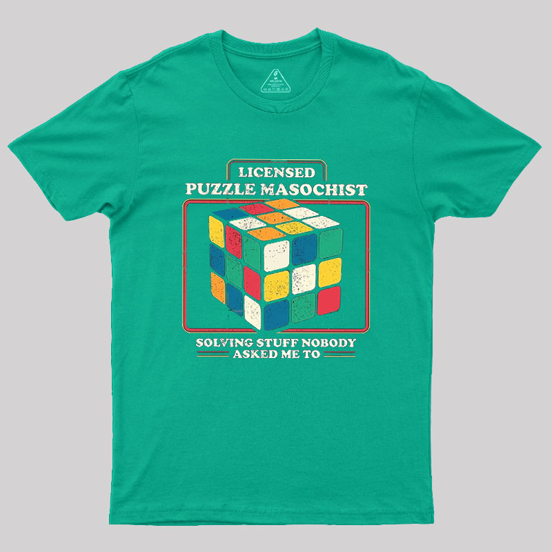 Licensed Puzzle Masochist Geek T-Shirt