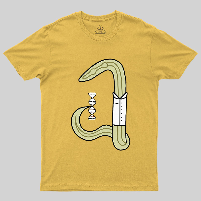 C Elegans Scientist Worm Biology Geek T-Shirt