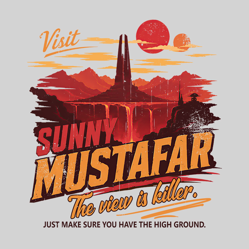 Sunny Mustafar Geek T-Shirt