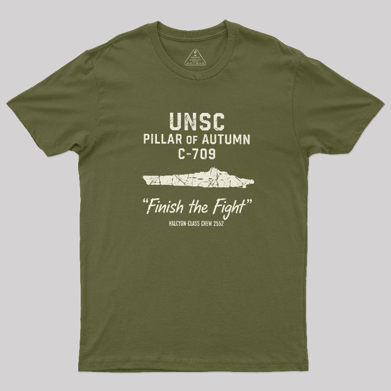 UNSC PILLAR OF AUTUMN C-709 Geek T-Shirt