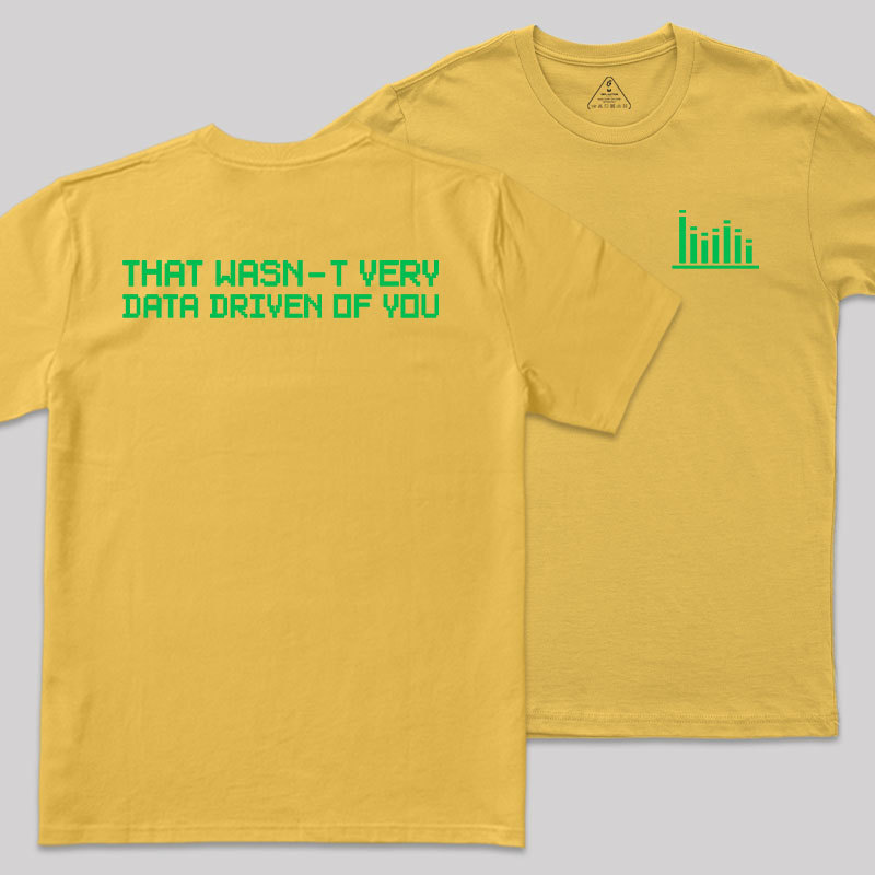 In Data We Trust Front and Back Printing Geek T-Shirt