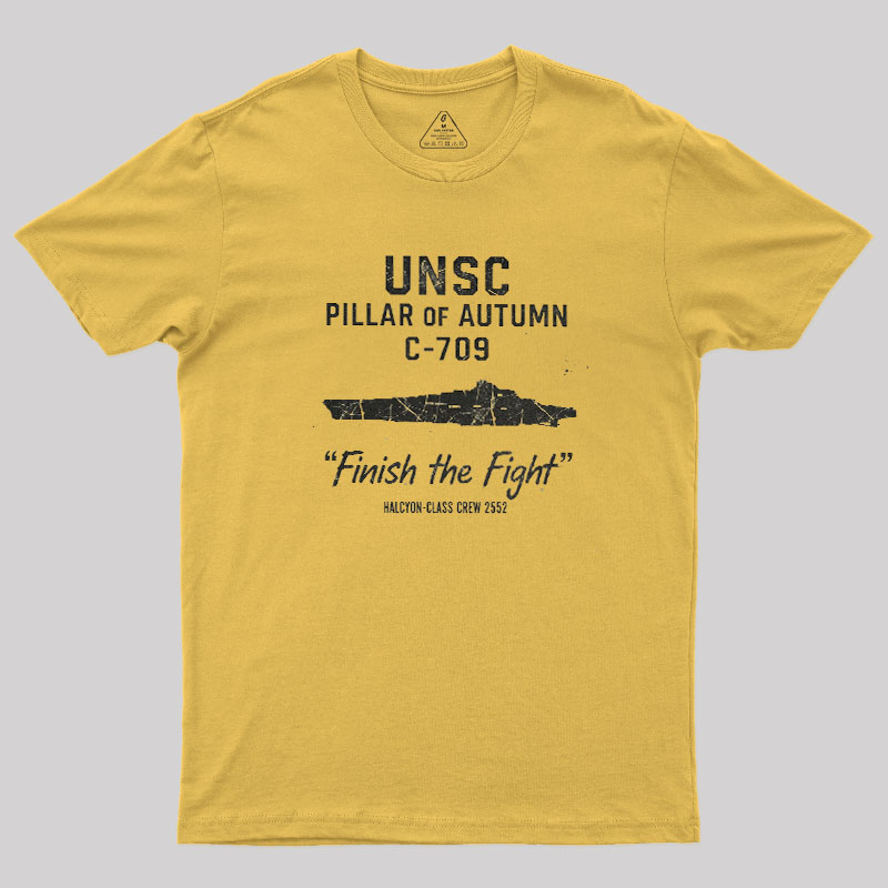 UNSC PILLAR OF AUTUMN C-709 Geek T-Shirt