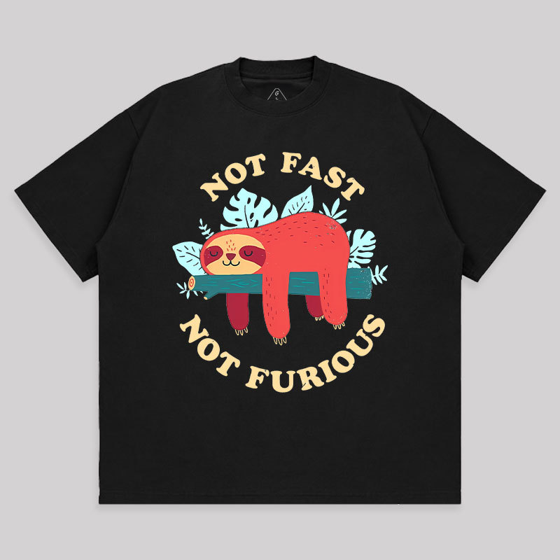Not Fast, Not Furious Unisex Oversized T-shirt