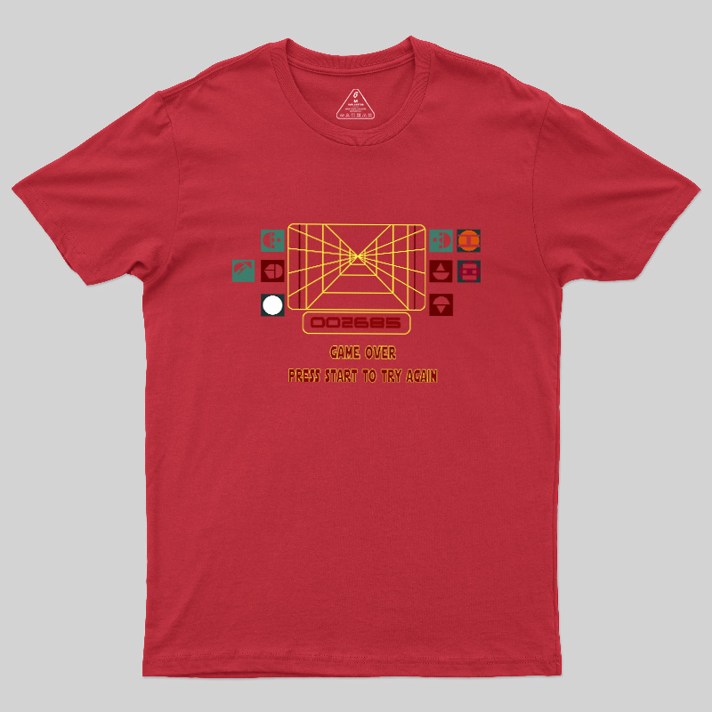 Star Raiders Game Over Geek T-Shirt