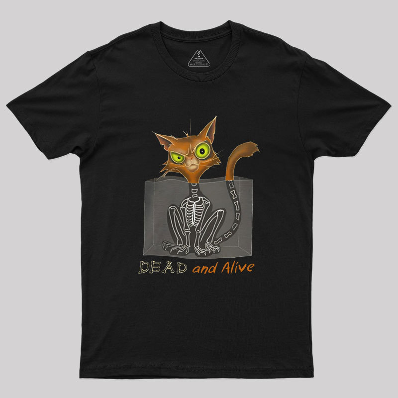 Schrodinger Cat Dead and Alive Geek T-Shirt