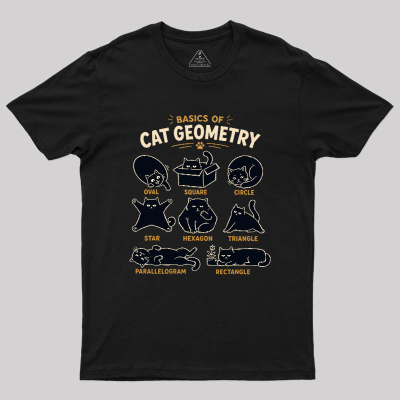 Basic Of Cat Geometry Geek T-Shirt