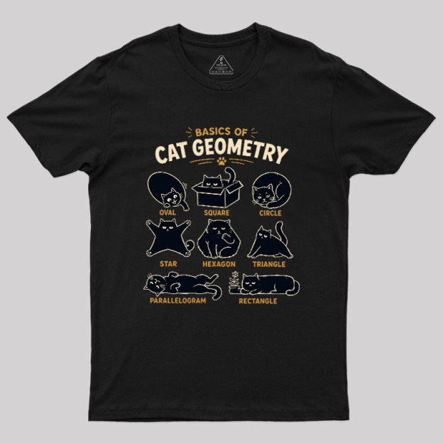 Basic Of Cat Geometry Geek T-Shirt