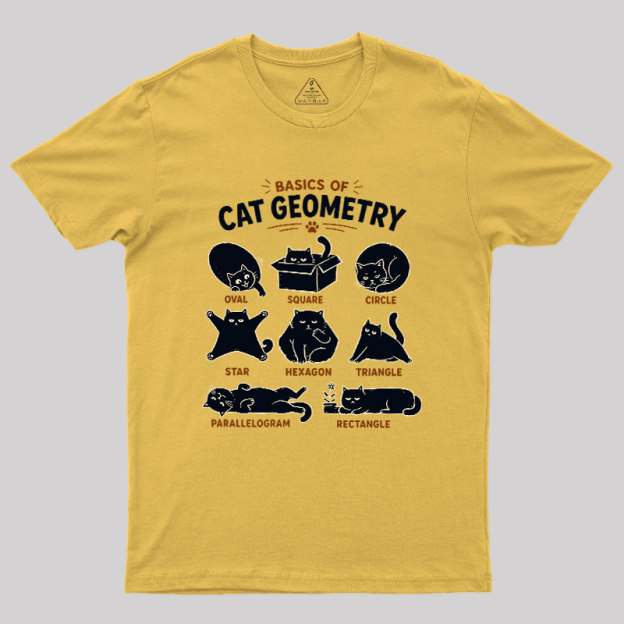 Basic Of Cat Geometry Geek T-Shirt