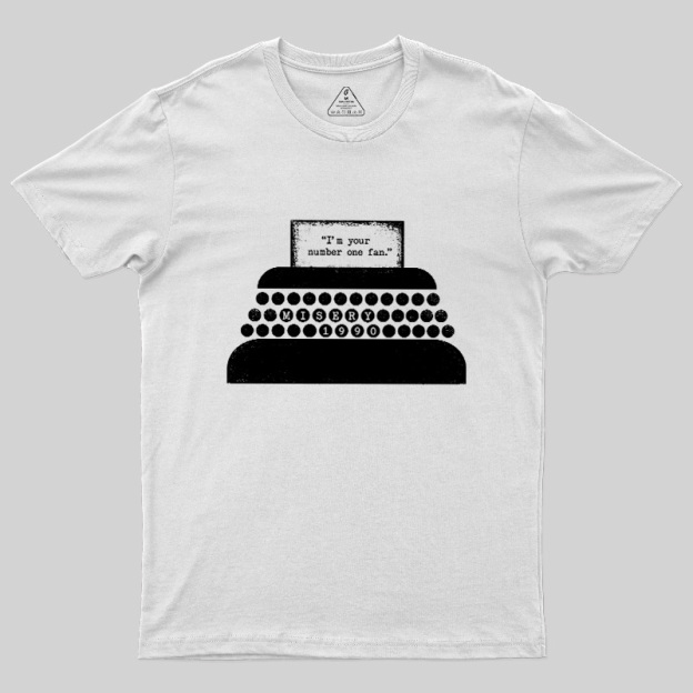 Number One Fan Retro Typewriter Geek T-Shirt