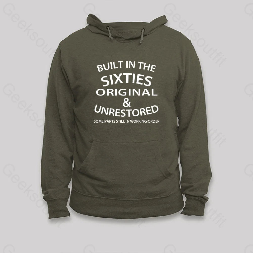 60¡¯S Built In The Sixties Hoodie Army Green / S
